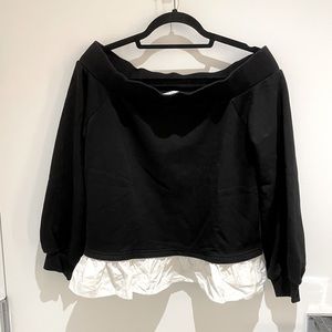 NWOT Off the Shoulder Sweatshirt